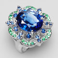 BLUE SAPPHIRE 925 STERLING SILVER RING