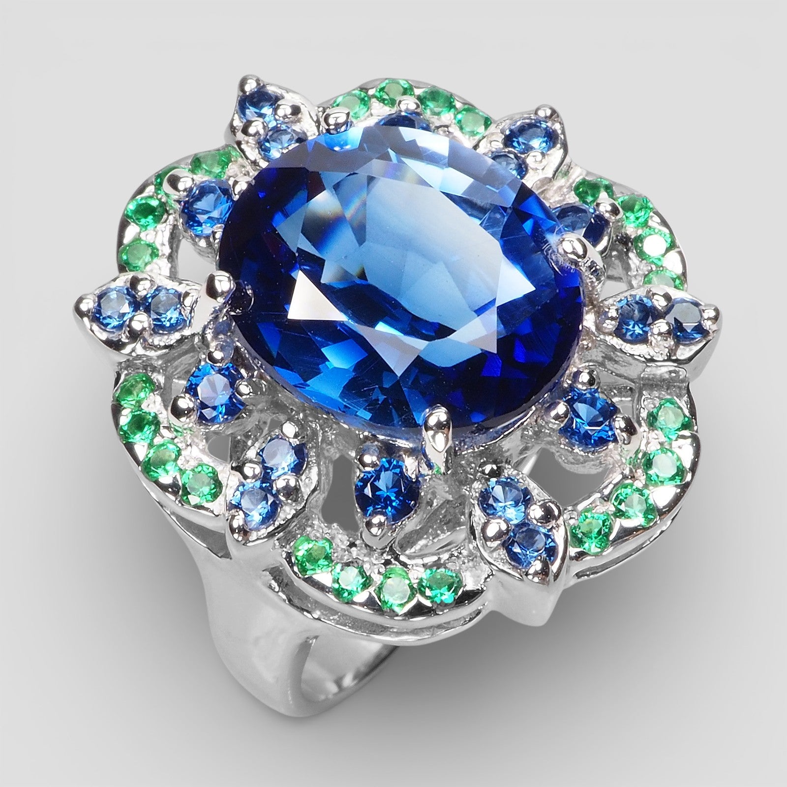 BLUE SAPPHIRE 925 STERLING SILVER RING