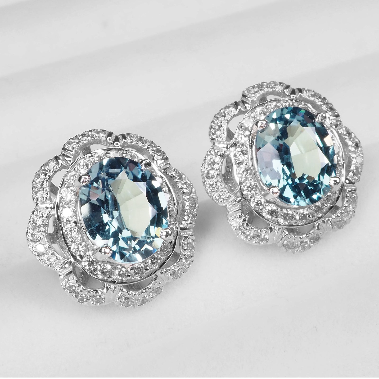 Color Change Alexandrite 925 Sterling Silver Earrings