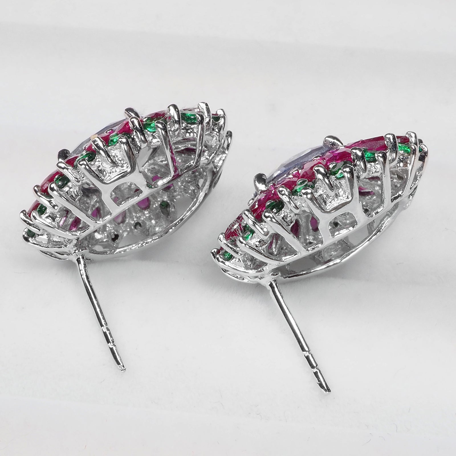 COLOR CHANGE ALEXANDRITE 925 STERLING SILVER EARRINGS