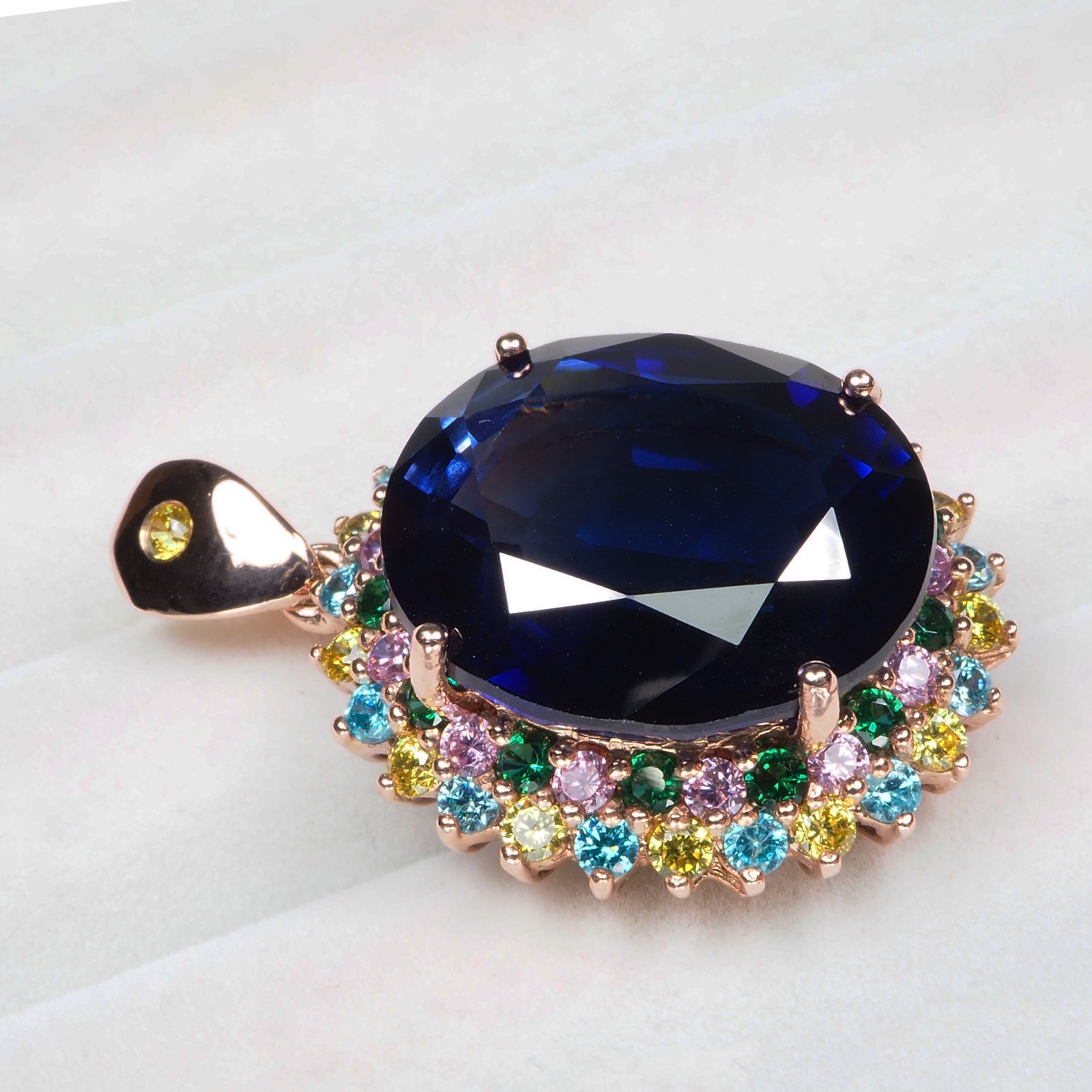 BLUE SAPPHIRE 925 STERLING SILVER PENDANTS