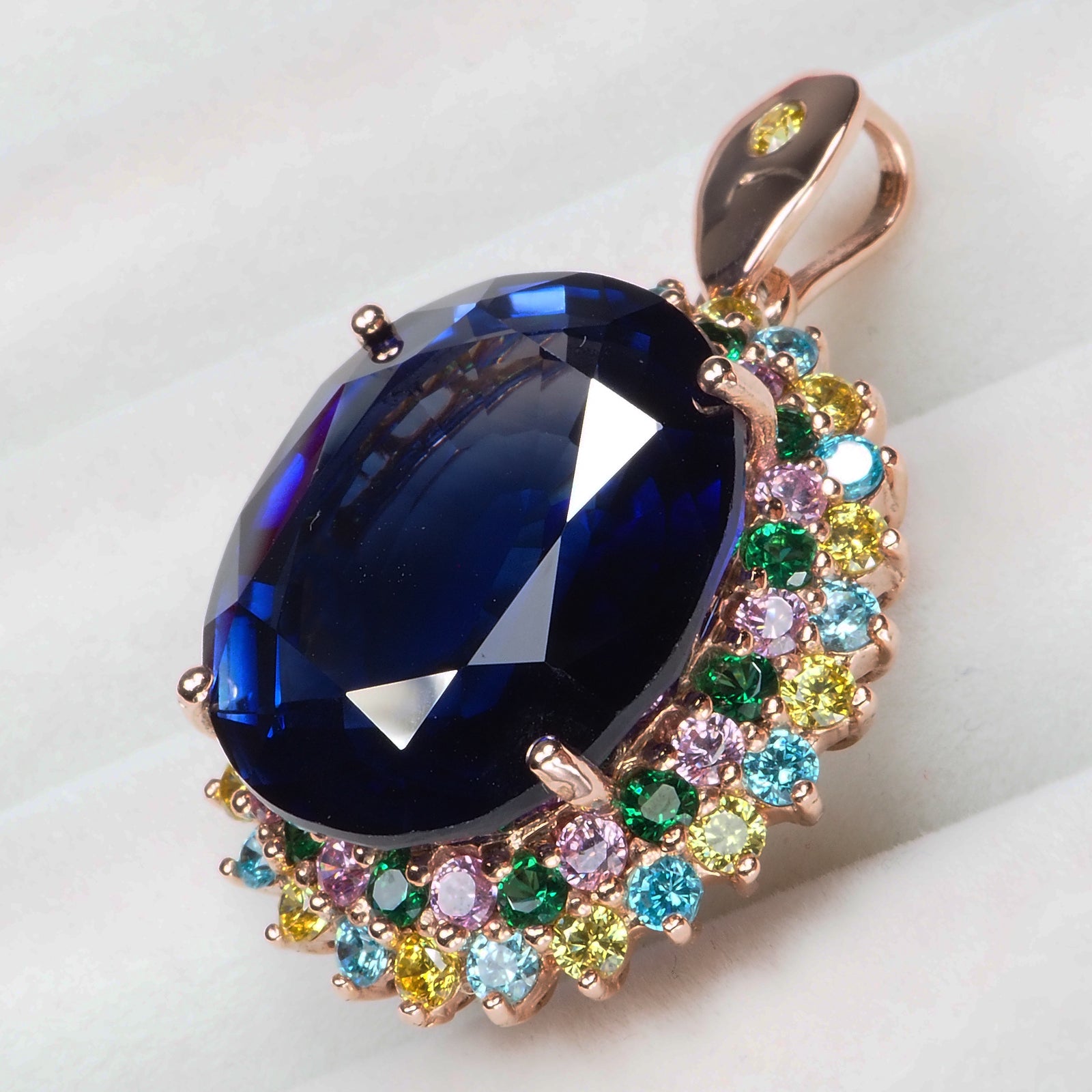 BLUE SAPPHIRE 925 STERLING SILVER PENDANTS