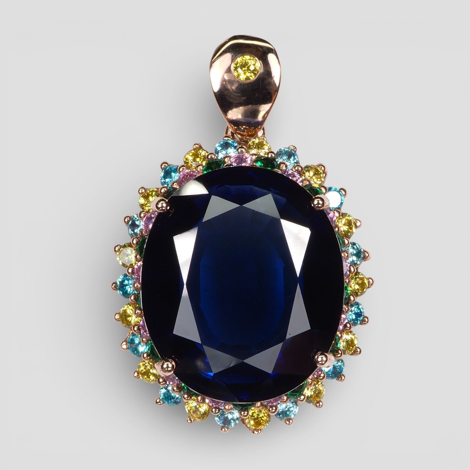 BLUE SAPPHIRE 925 STERLING SILVER PENDANTS