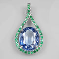 Cornflower Blue Sapphire 925 Sterling Silver Pendants