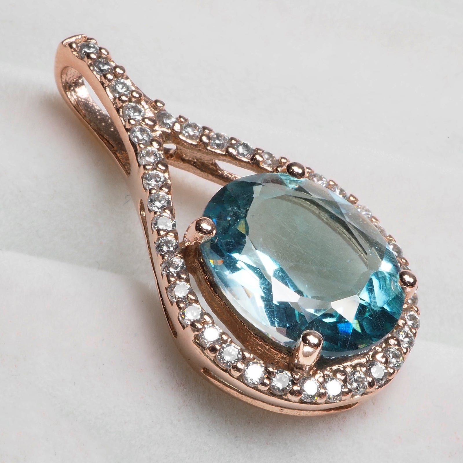 Blue Aquamarine Handmade Pendants