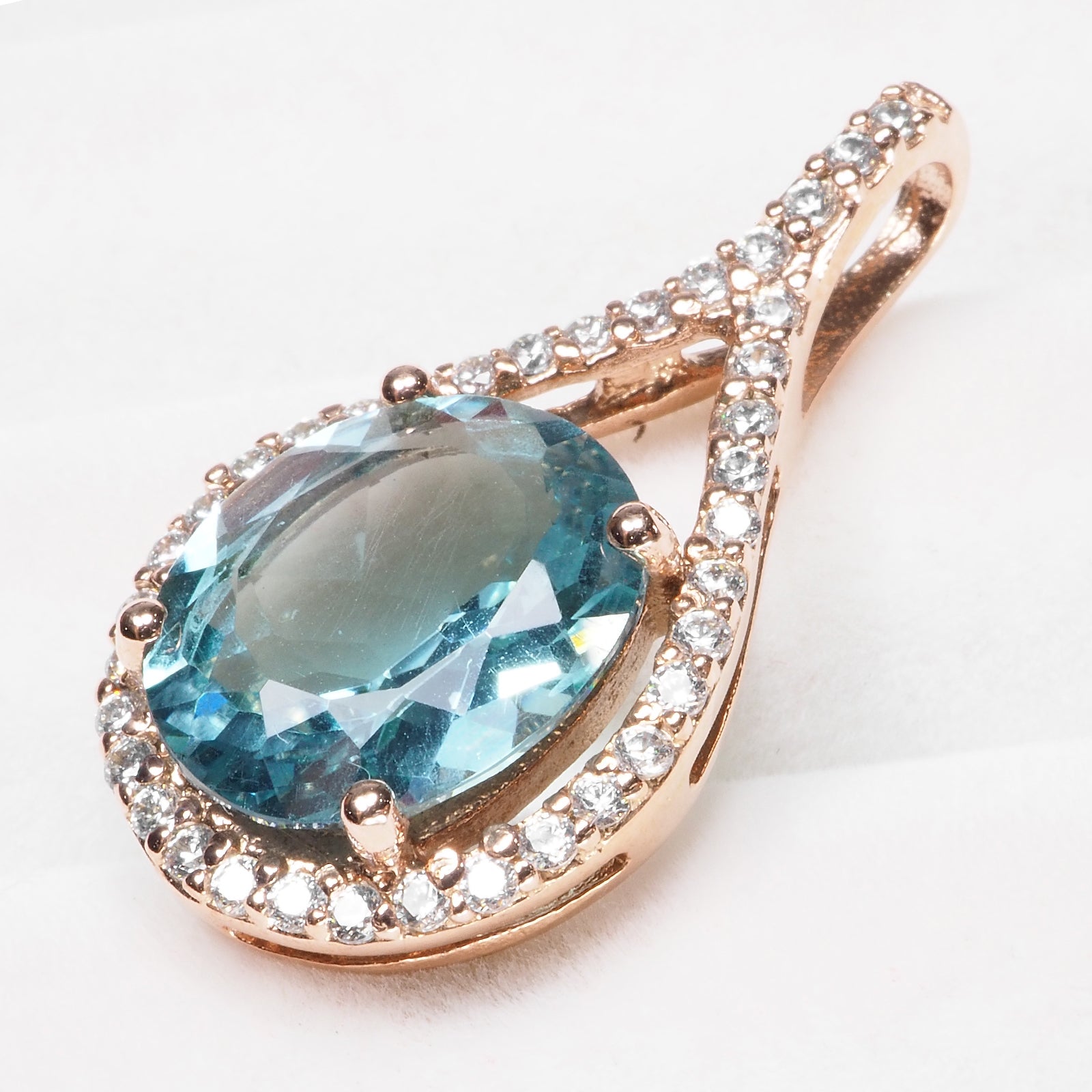 Blue Aquamarine Handmade Pendants