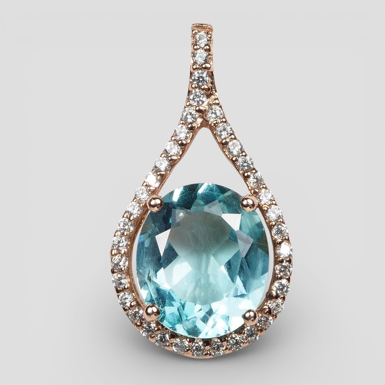 Blue Aquamarine Handmade Pendants