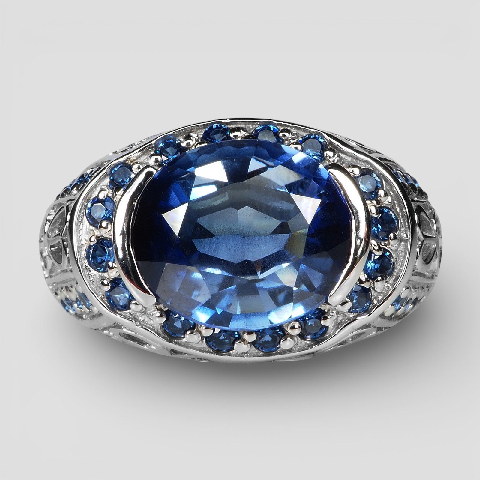 Blue Tanzanite 925 Sterling Silver Ring