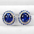 Blue Sapphire 925 Sterling Silver Earrings