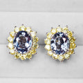 Color Change Alexandrite 925 Sterling Silver Earrings