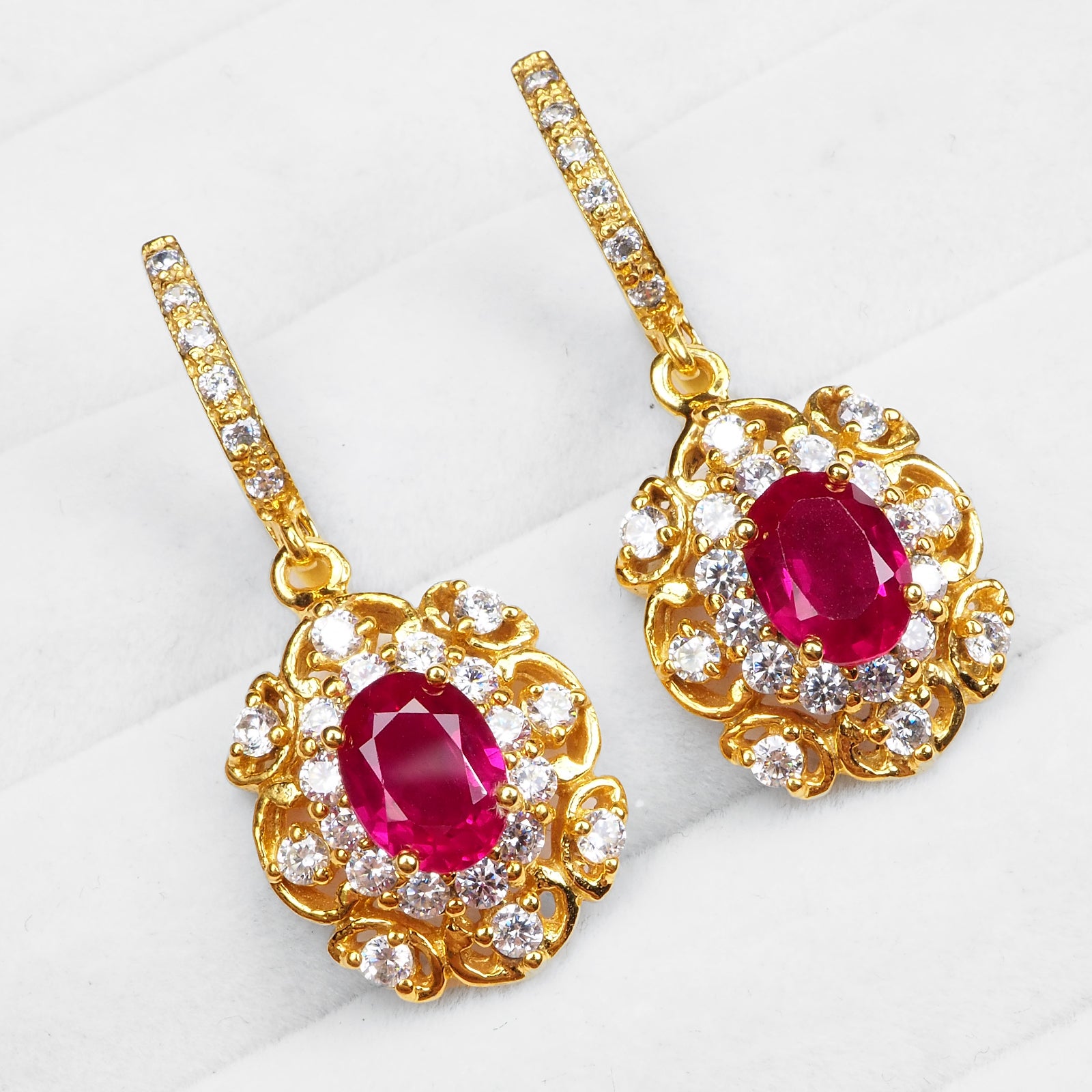 Pink Rubellite Tourmaline 925 Sterling Silver Earrings