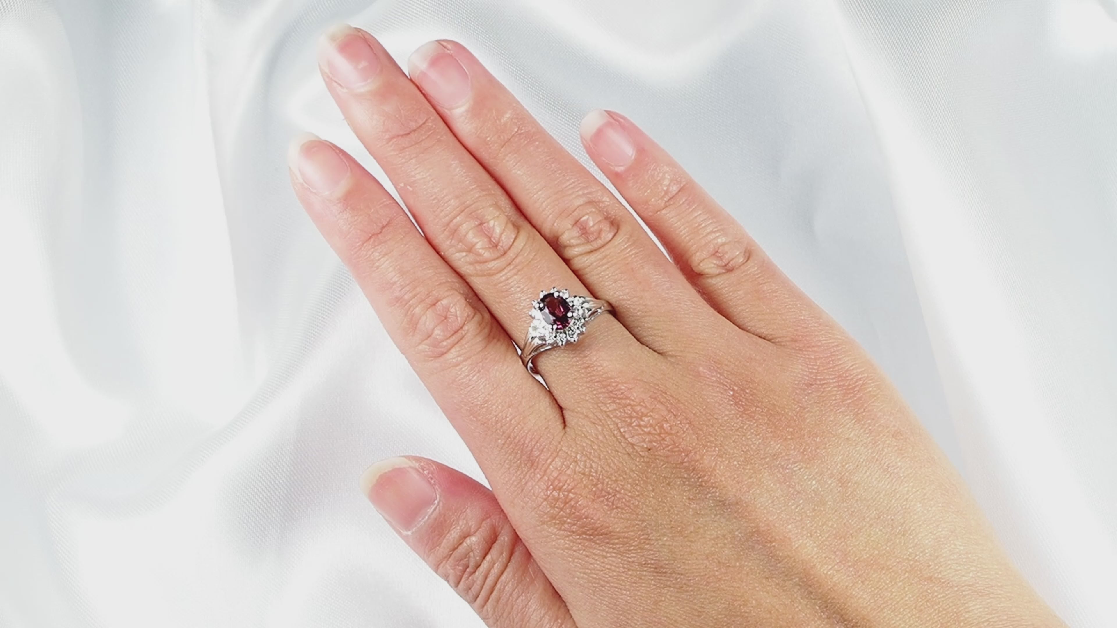 Deep Raspberry Pink Rhodolite Garnet 925 Sterling Silver Ring,Natural Gemstone, Free Resizing