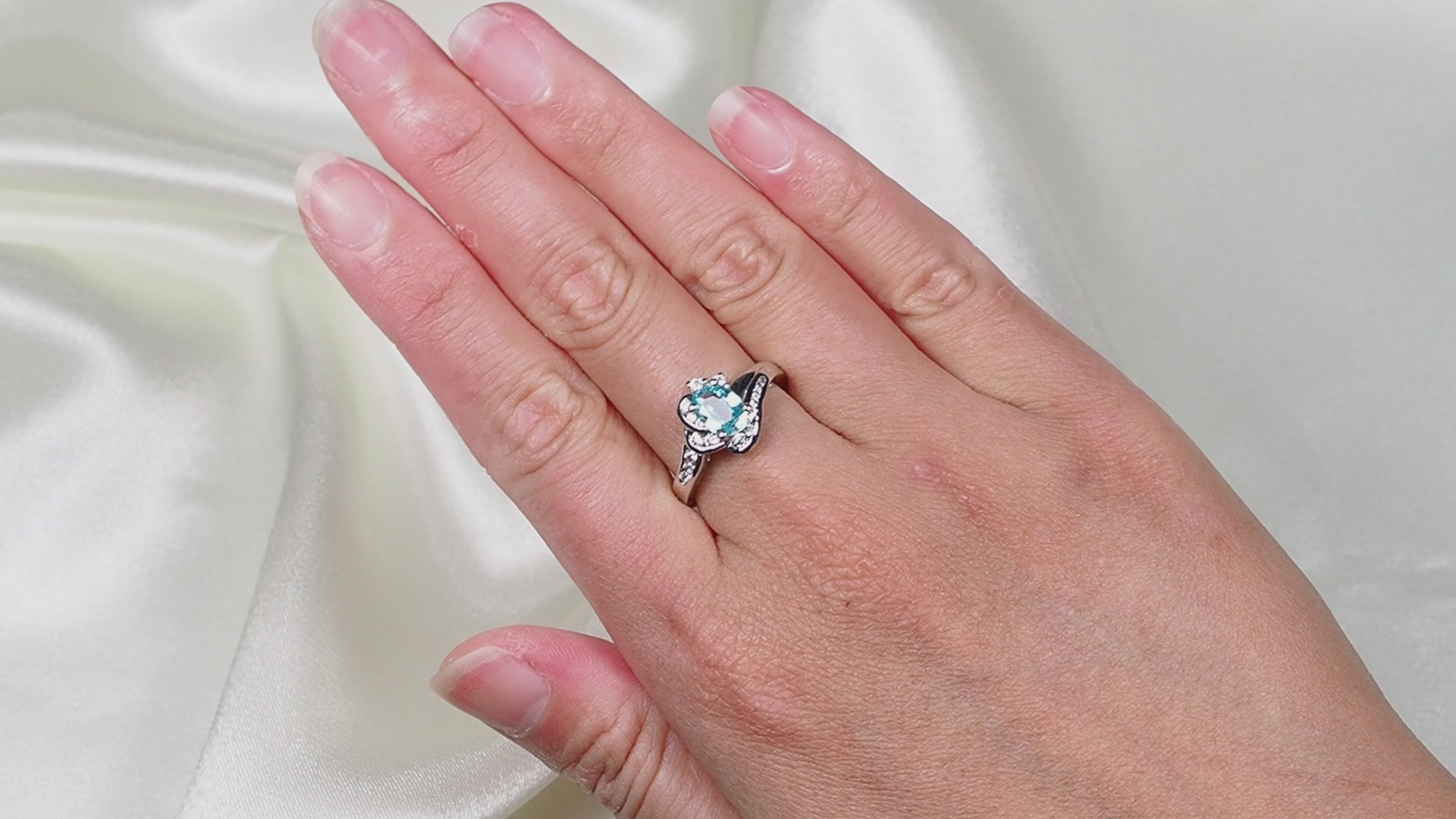 Blue Zircon 925 Sterling Silver Ring, Affordable Natural Gemstone, Everyday Ring