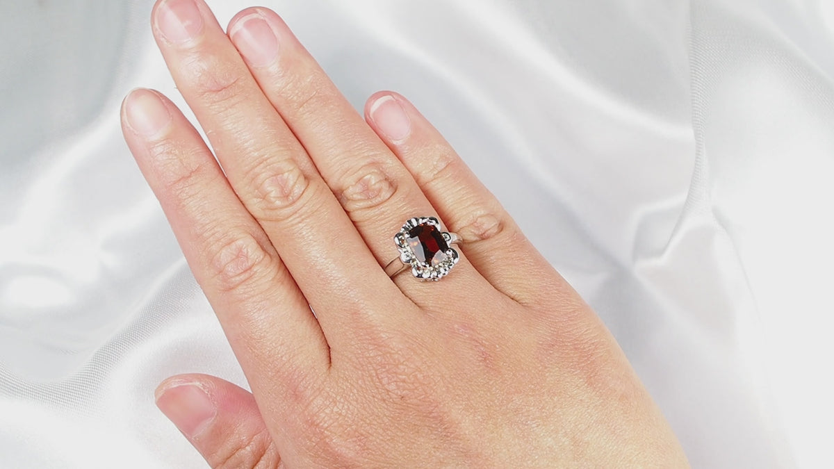 Glitzy Brown Tourmaline 2.15Ct 925 Sterling Silver Genuine Gemstone Fine Rings