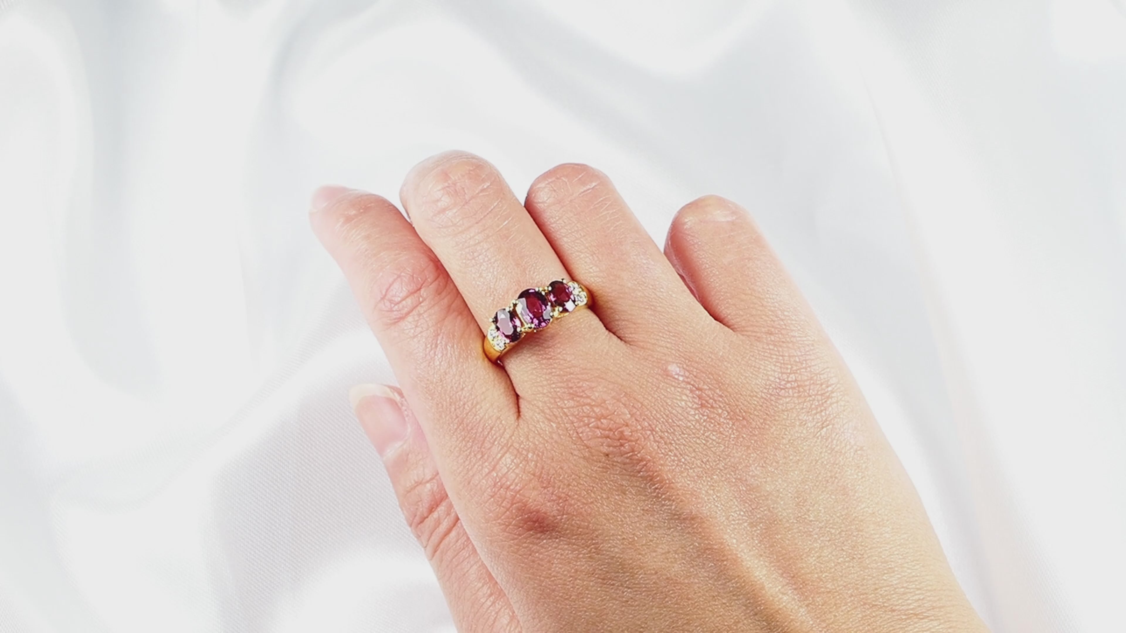 Raspberry Pink Rhodolite Garnet 925 Sterling Silver Ring,Valentines Gift, Dainty Ring, Free Resizing