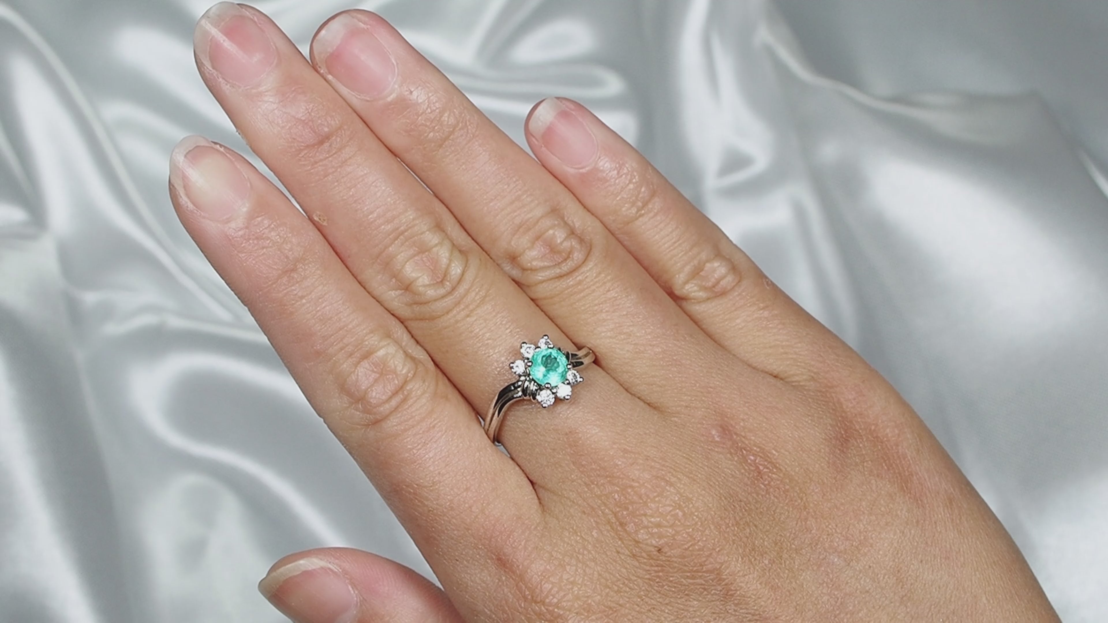 Neon Blue Apatite Cluster 925 Sterling Silver Handmade Rings, Dainty Everyday Ring, Free Resizing