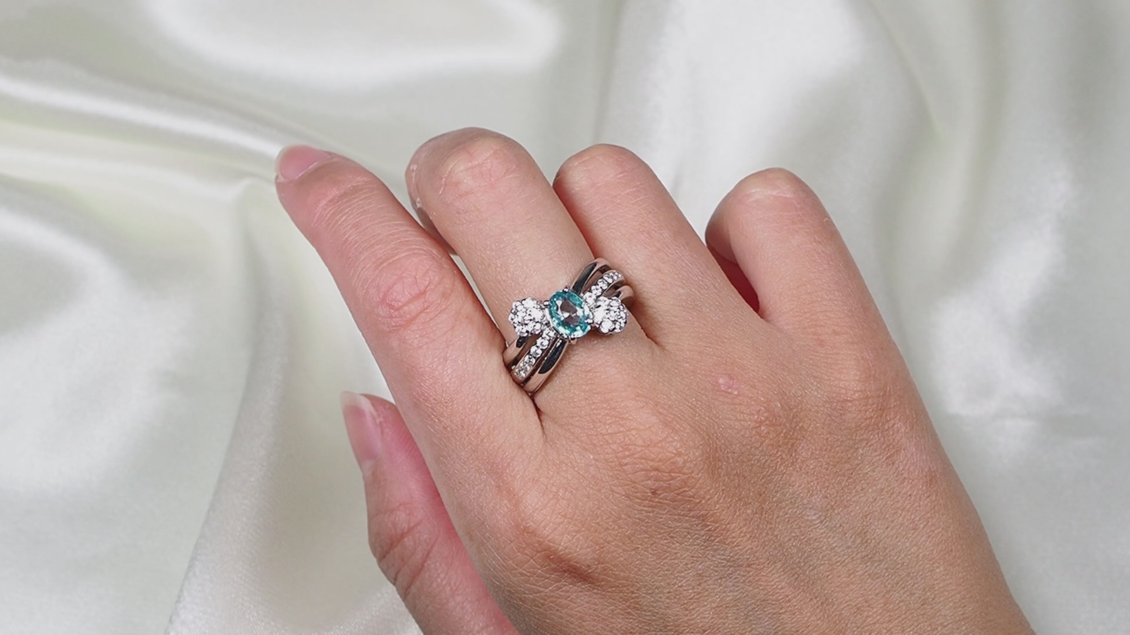 Blue Zircon Fine Jewelry, Birthday Gift, Dainty Ring, Free Resizing