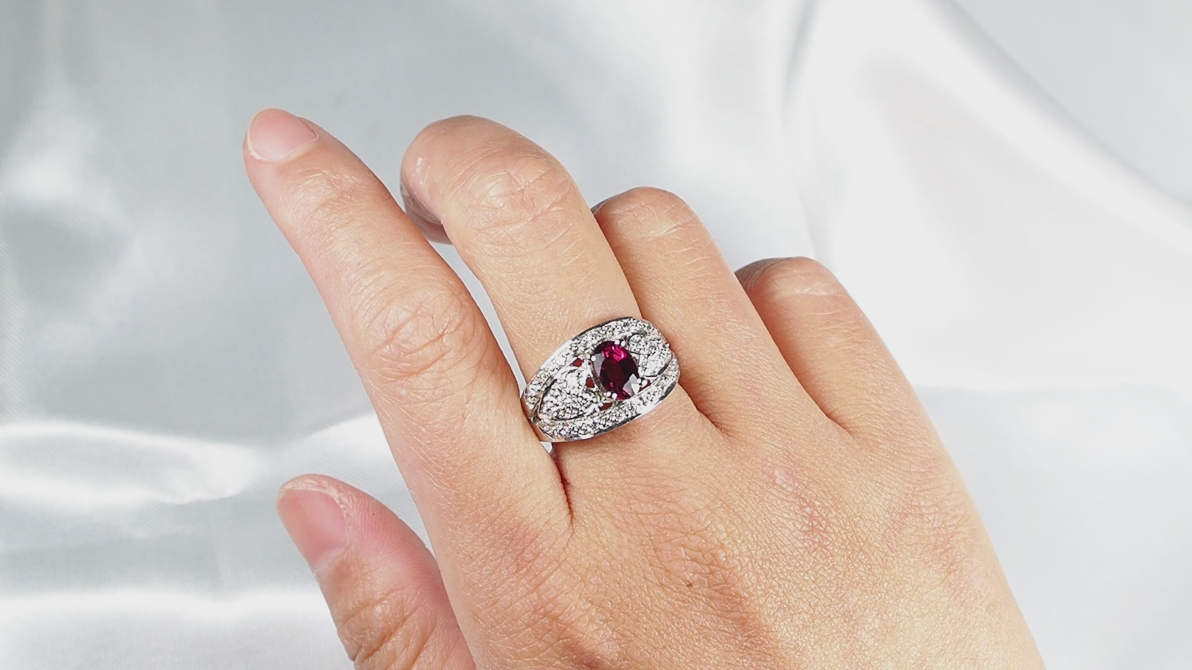 Delicate Pink Tourmaline Ring Sterling Silver, 925 Everyday Jewelry, Gift for Her