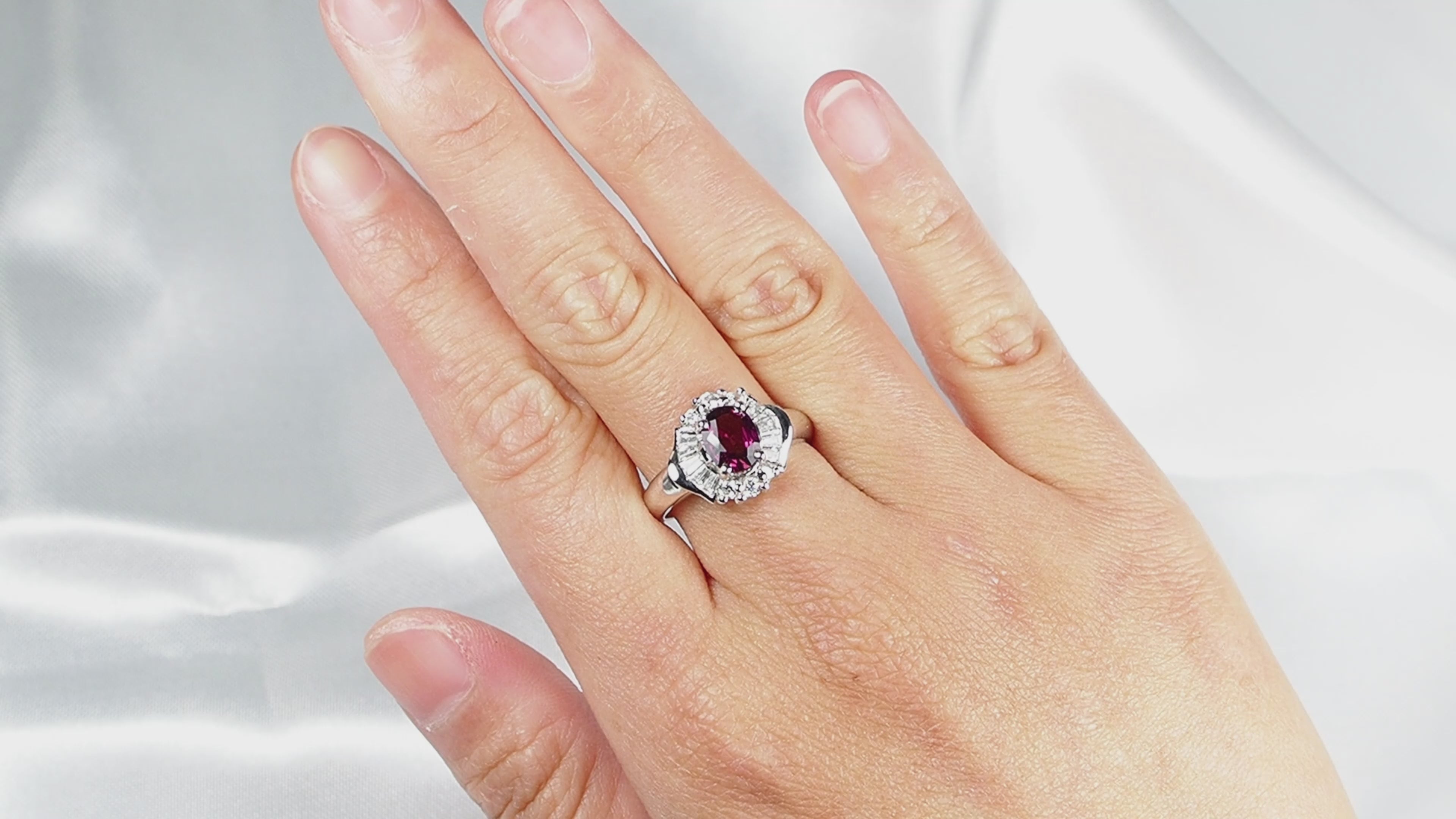 Hot Pink Tourmaline Engagement Style Ring 925 Silver, Natural Gemstone, Free Resizing