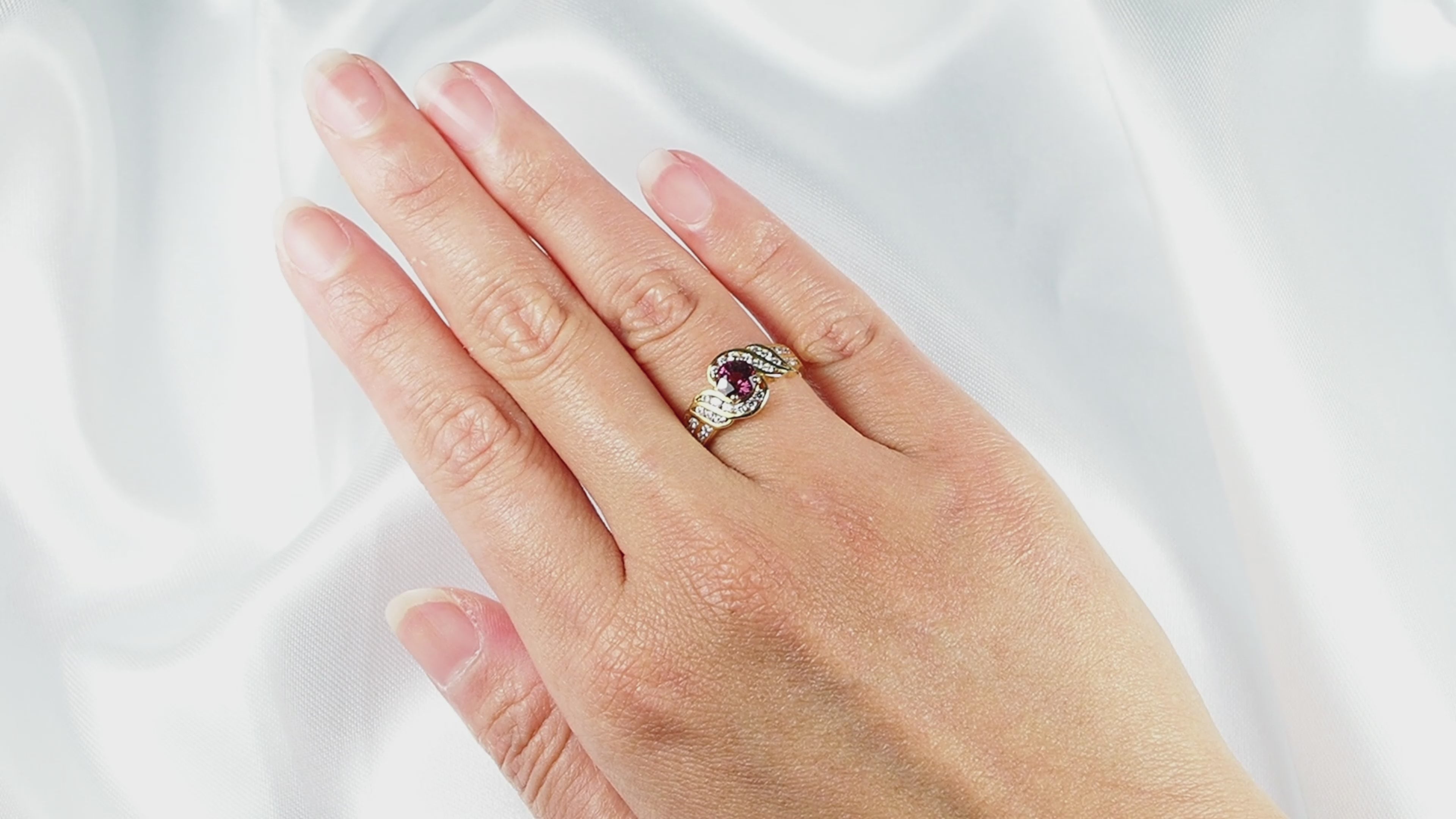 Dark Purple Rhodolite Garnet 925 Sterling Silver Ring,Natural Gemstone, Free Resizing
