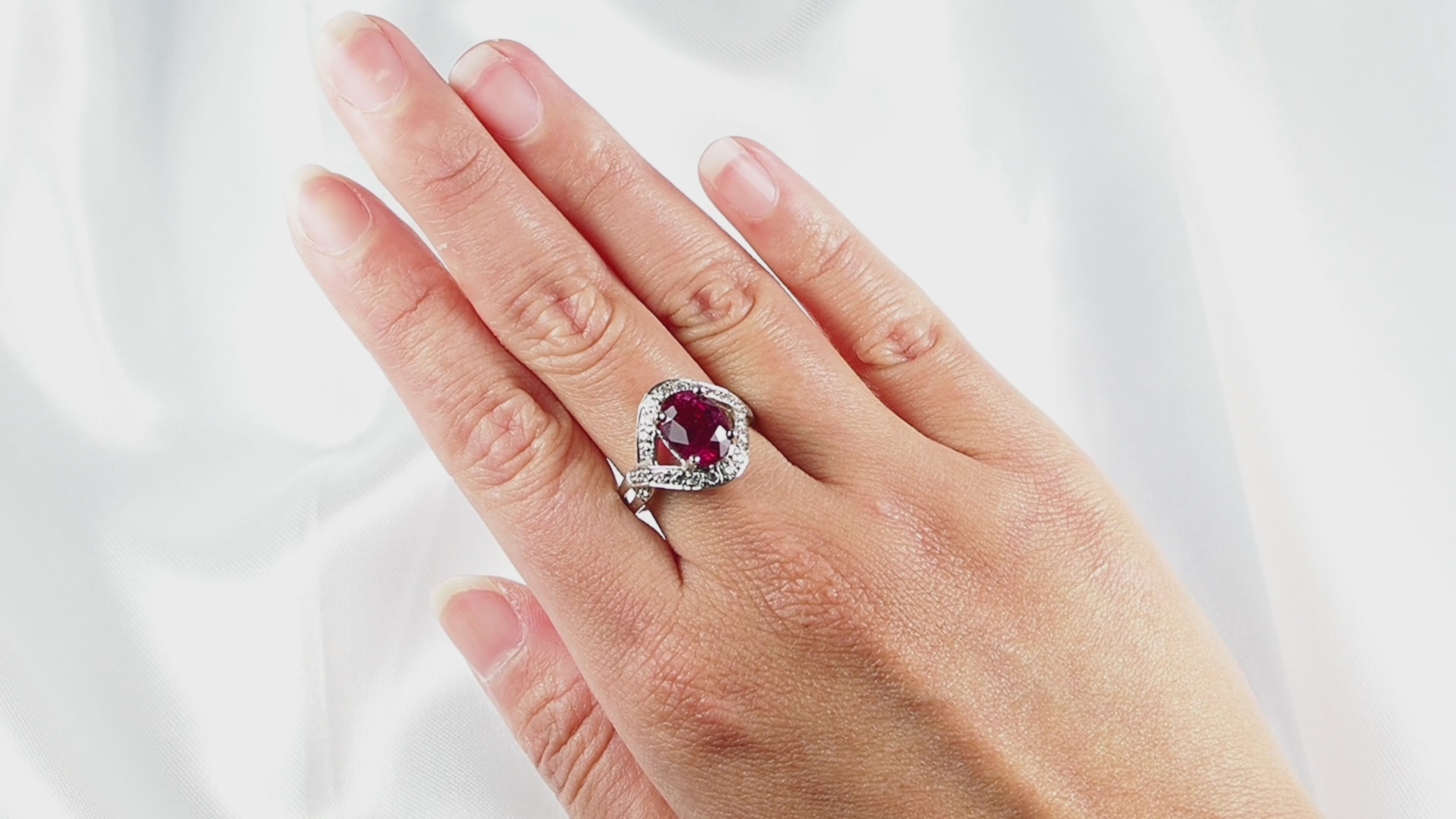 Raspberry Pink Rubellite Tourmaline 925, Natural Gemstone, Everyday Wear