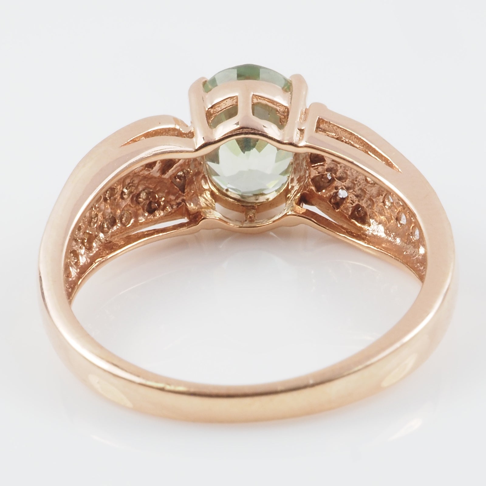 Natural Mint Green Tourmaline Ring Sterling Silver, 925 Boho Style Everyday Ring