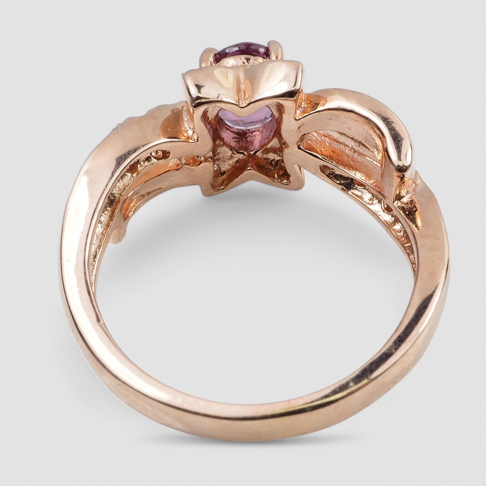 Purple Pink Spinel 925 Sterling Silver Ring, Trendy Everyday Ring, Free Resizing