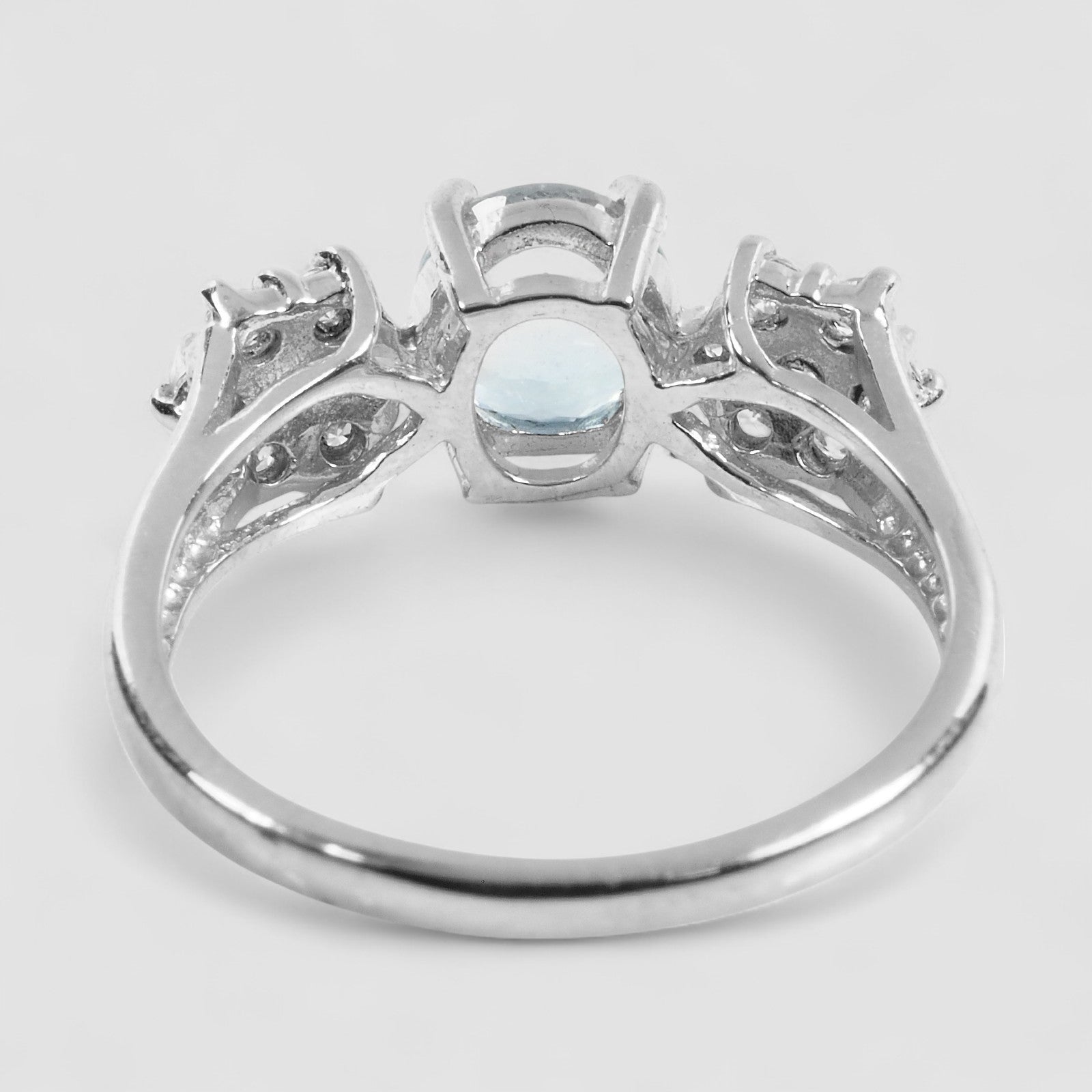 BLUE AQUAMARINE HANDMADE RING