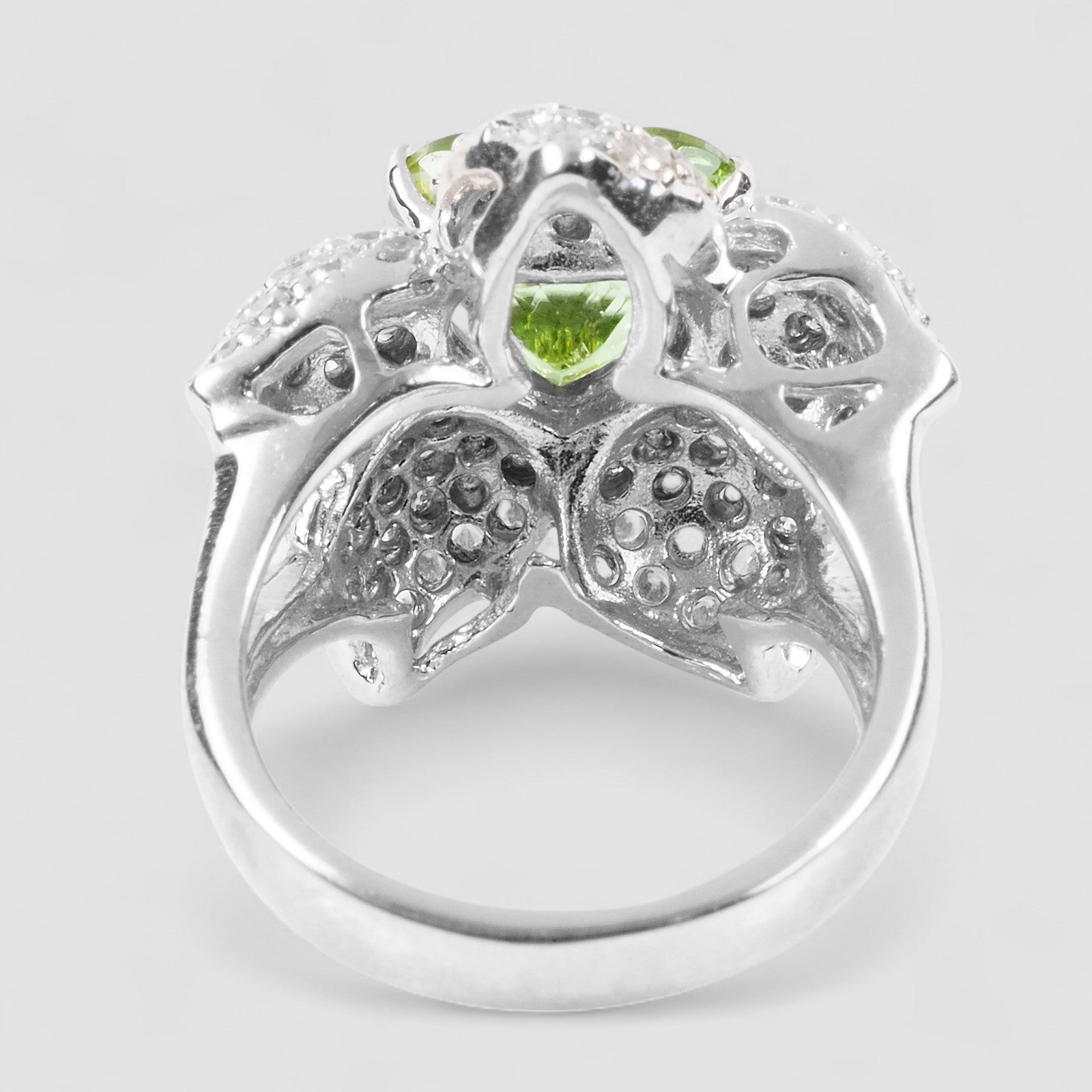 FRESH GREEN TOURMALINE HEART RING