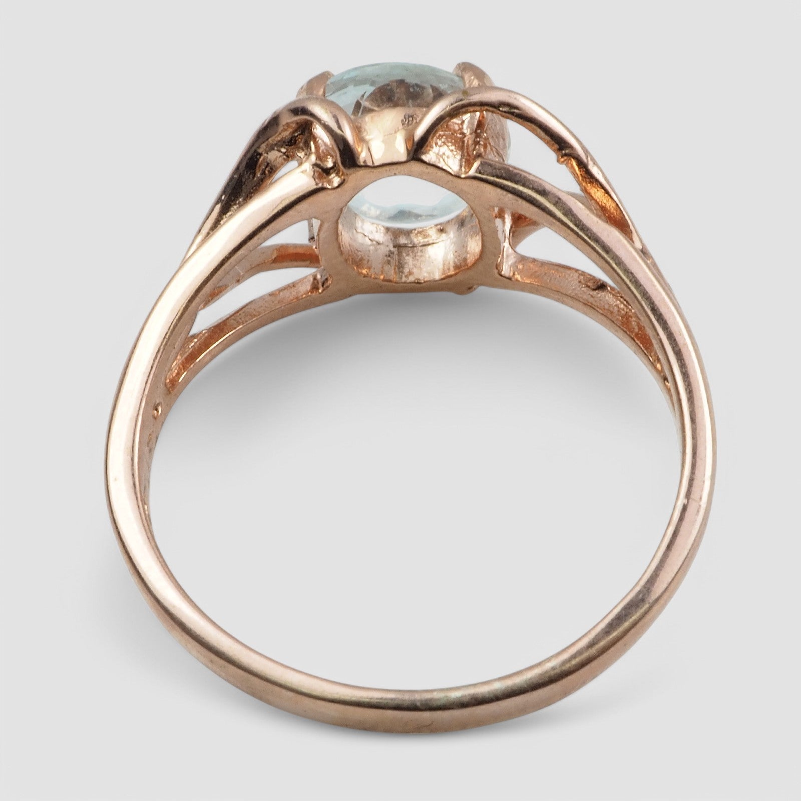 BLUE AQUAMARINE 925 STERLING SILVER RINGS
