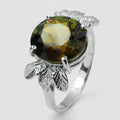 Golden Green Tourmaline Handmade Ring
