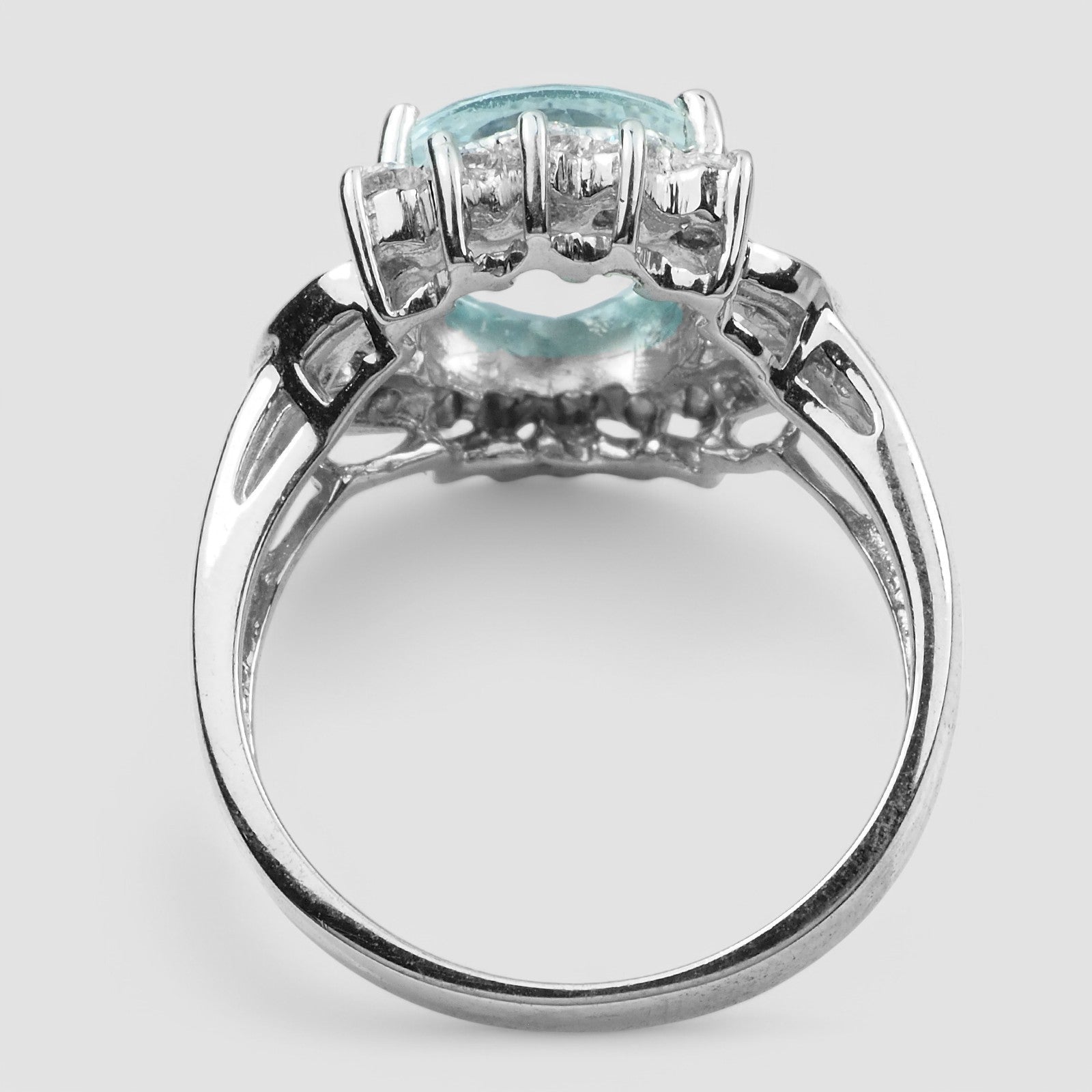 Blue Aquamarine 925 Sterling Silver Gemstone Rings