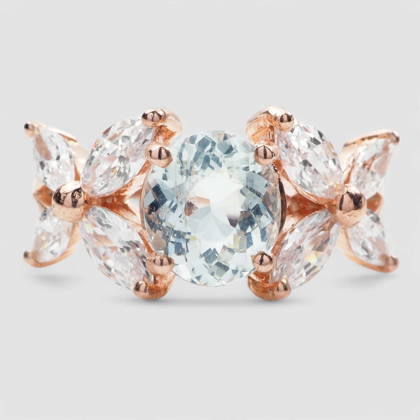 Blue Aquamarine  Fine Jewelry Rings