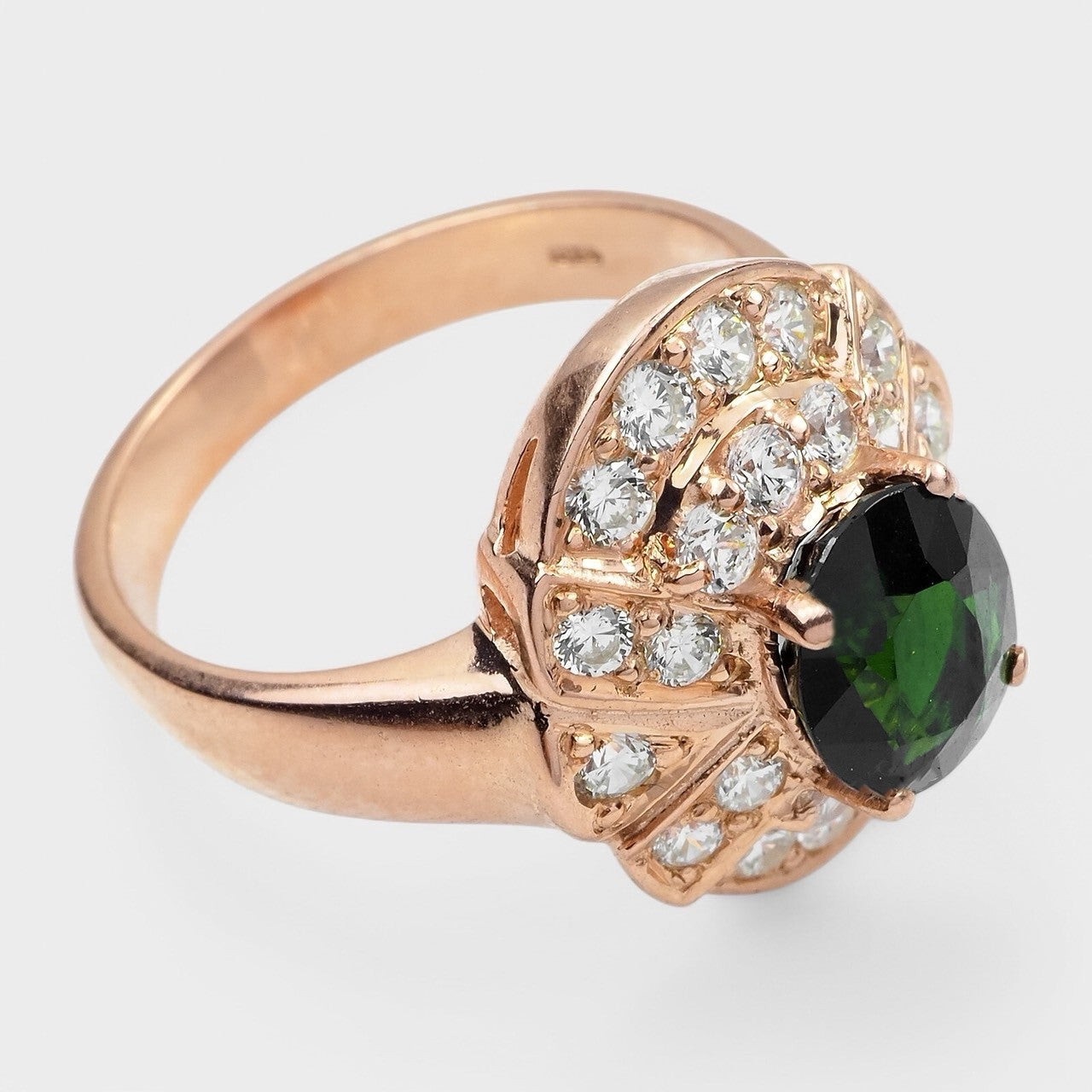 Dark Forest Green Tsavorite Garnet 925 Silver, Natural Gemstone, Free Resizing
