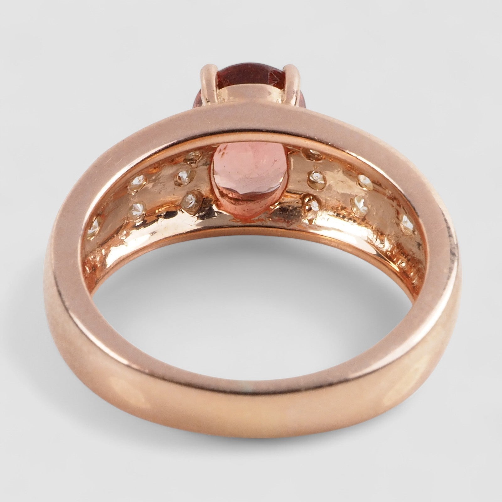 Pink Padparadscha Tourmaline Ring Sterling Silver, 925 Everyday Jewelry, Gift for Her