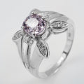 925 Sterling Silver Ring Purple Spinel