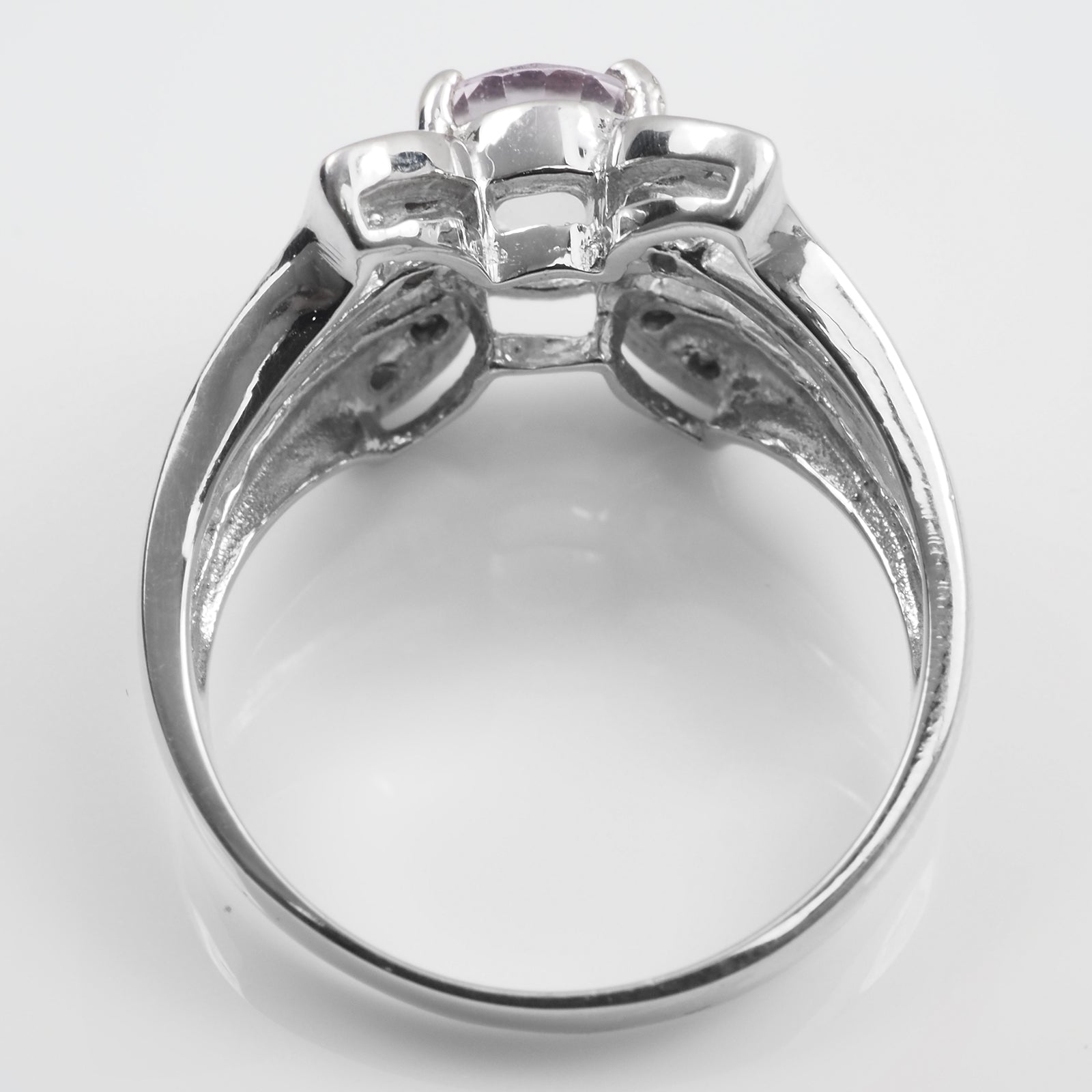 925 Sterling Silver Ring Purple Spinel