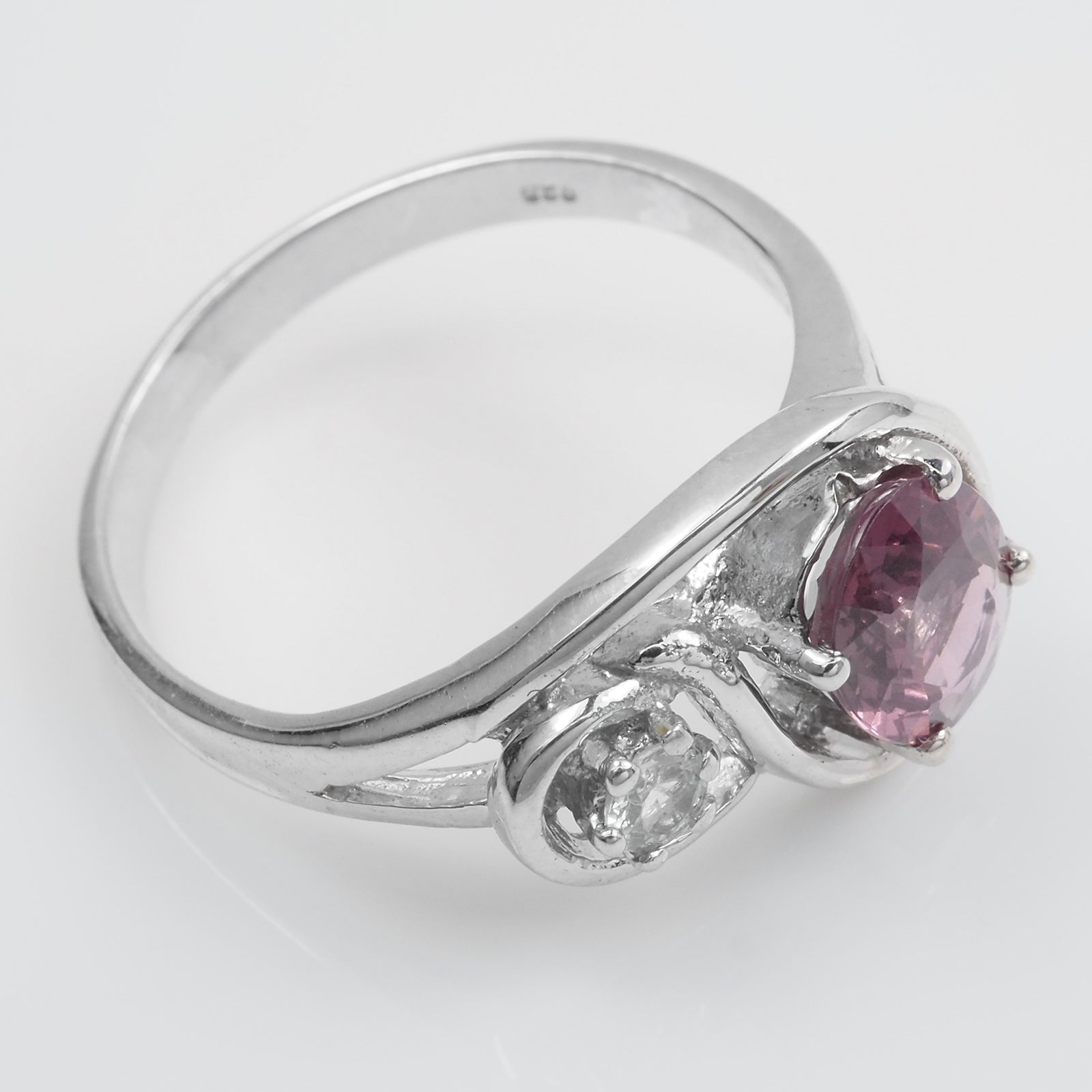 Sweetie Pink Tourmaline Ring Sterling Silver 925, Dainty Everyday Ring, Gift for Her