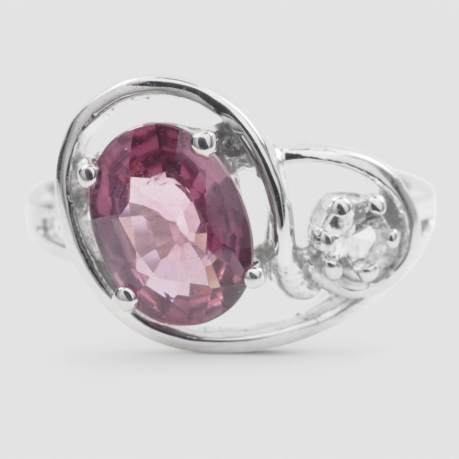 Sweetie Pink Tourmaline Ring Sterling Silver 925, Dainty Everyday Ring, Gift for Her