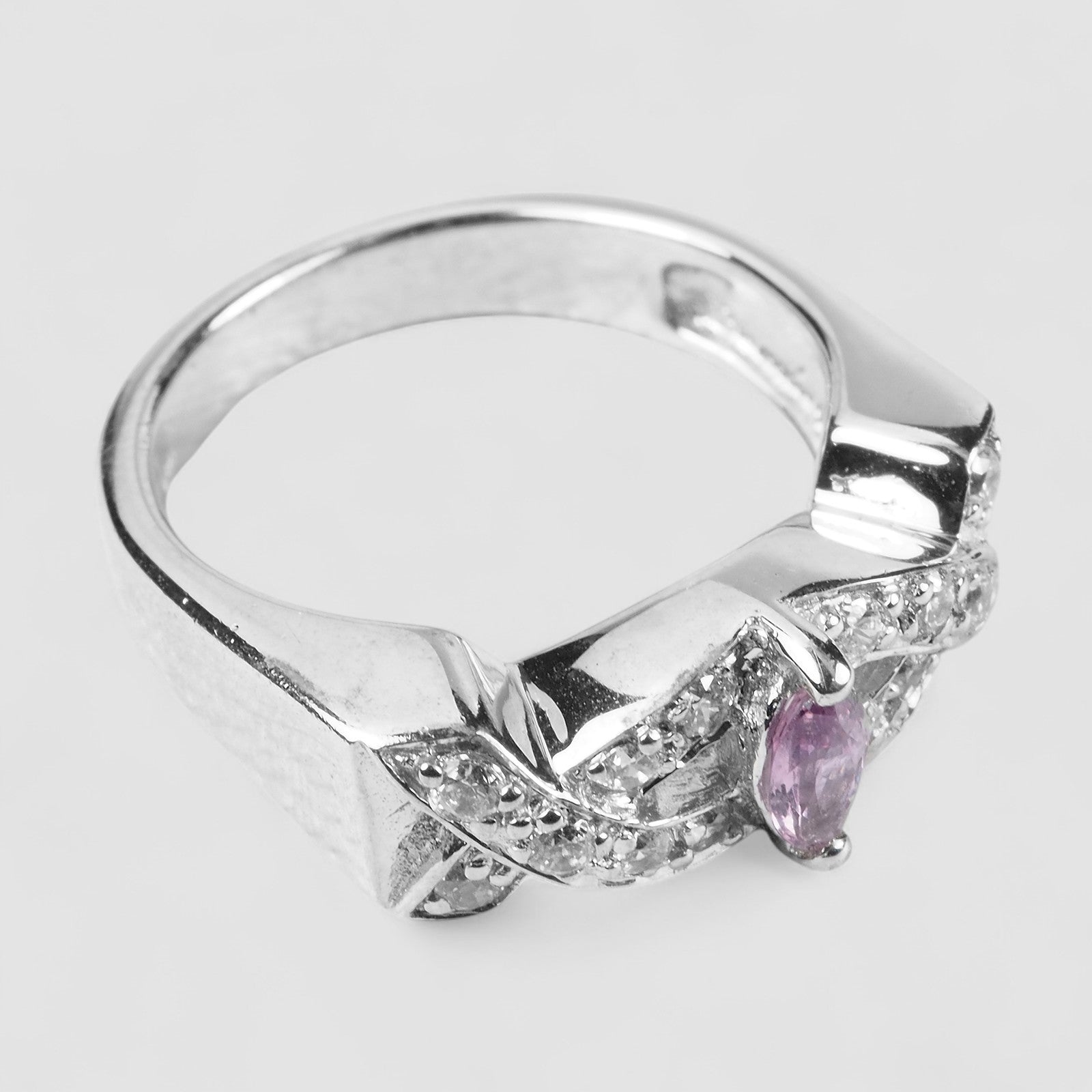 Pink Sapphire 925 Sterling Silver Ring