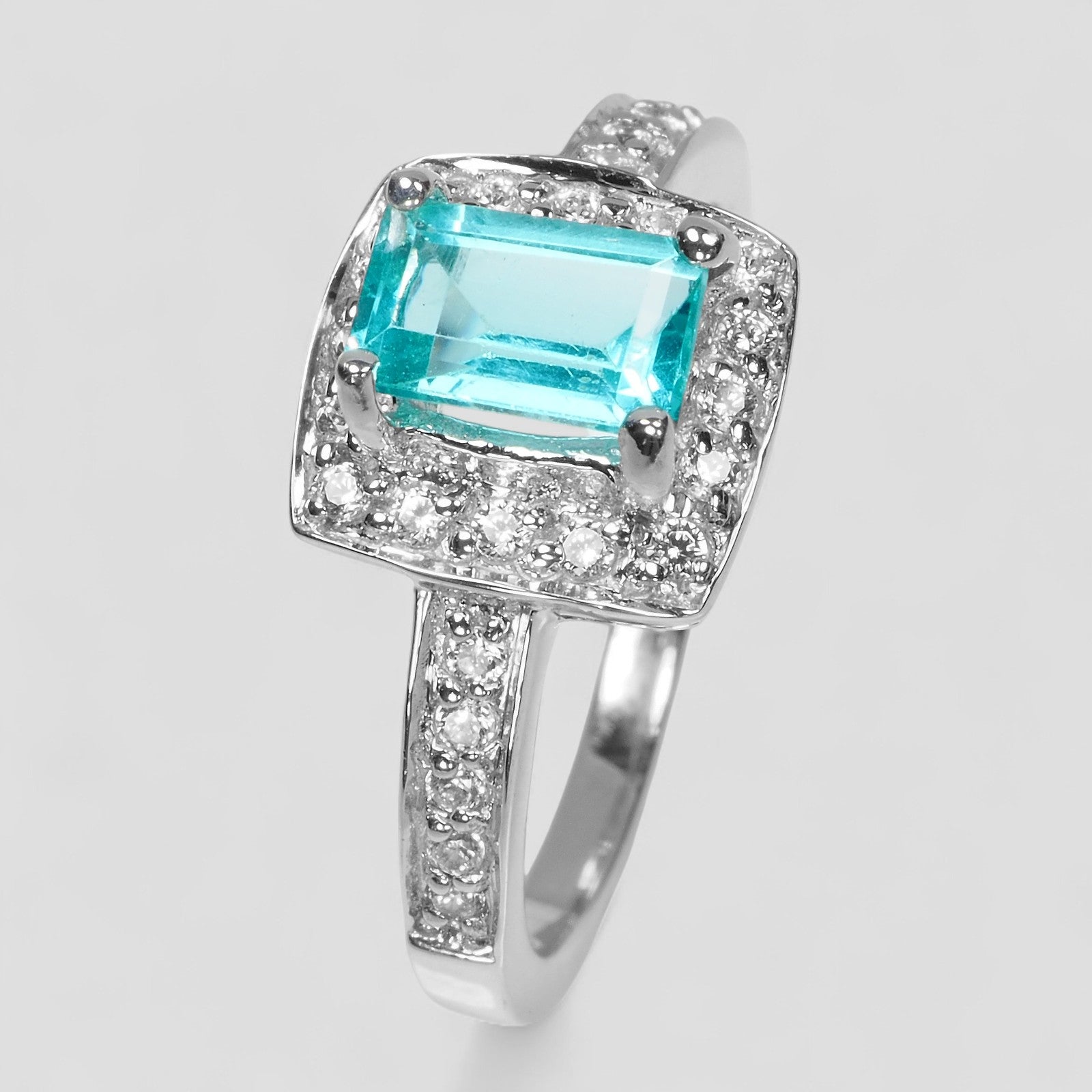Blue Apatite 925 Sterling Silver Ring, Dainty Everyday Ring, Free Resizing