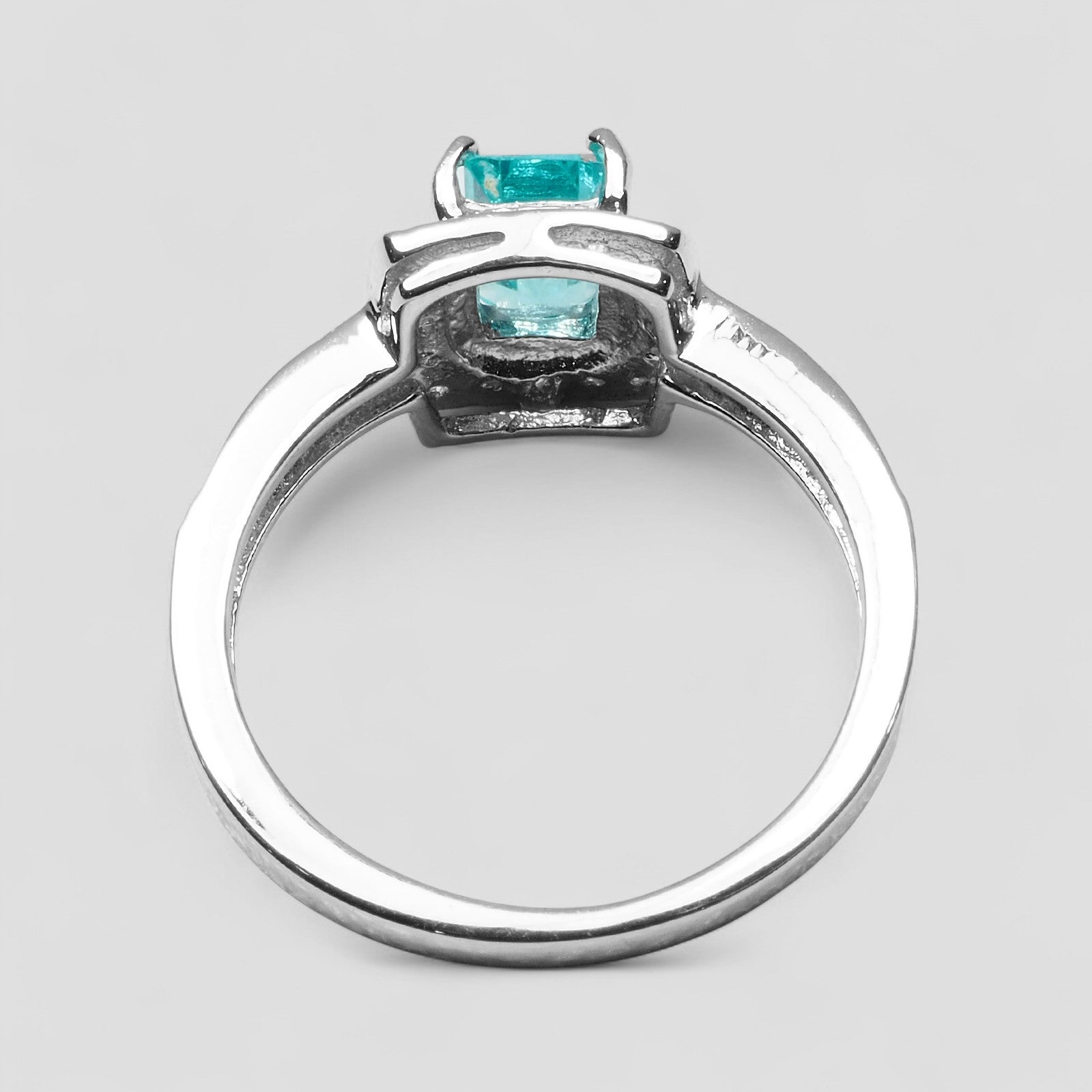 Blue Apatite 925 Sterling Silver Ring, Dainty Everyday Ring, Free Resizing