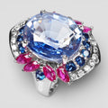 CORNFLOWER BLUE SAPPHIRE 925 STERLING SILVER HANDMADE RING