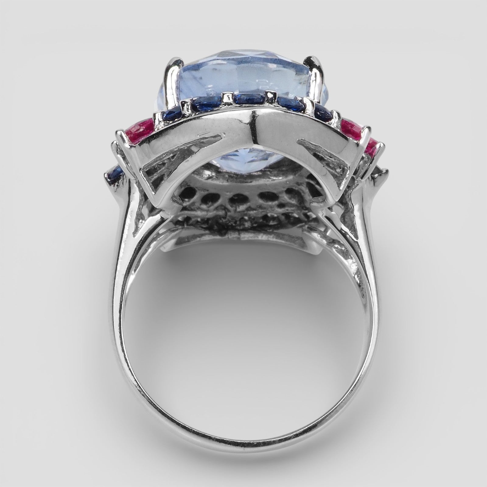 CORNFLOWER BLUE SAPPHIRE 925 STERLING SILVER HANDMADE RING