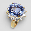 CORNFLOWER BLUE SAPPHIRE 925 STERLING SILVER HANDMADE RING